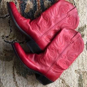 Durango red women’s boots size 9